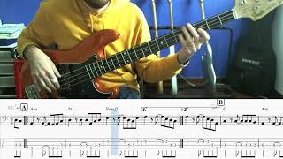 TRSCR #14 One U2 Bass Cover  Walkthrough Notation Tab