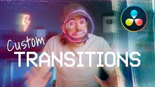 Make YOUR OWN TRANSITIONS Fast Easy and FREE  DaVinci Resolve 18 Tutorial