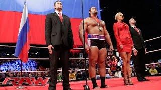 Rusev & Lana celebrate their United States Championship conquest Raw November 10 2014