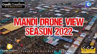 Drone View  Mandi Sohrab Goth Cow Mandi  Bakra Eid Season 2022