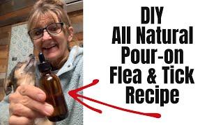 All Natural DIY Pour-on Flea and Tick Treatment for Dogs