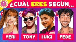 ¿Qué FAMOSO eres según tu PERSONALIDAD? Picus Fede Peso Pluma Yeri Mua Karol G 