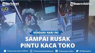 Pria Bersenjata Samurai Serang Pengunjung Indomaret Laute Kota Kendari Terekam CCTV