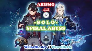 C1R1 Wriothesley & C0R1 Neuvillette SOLO ABYSS - 4.1