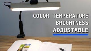 DIY desk lamp with adjustable brightness and color temperature