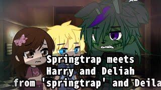 ️Springtrap meets characters from Springtrap and Deilah comic ️Harry and Deilah