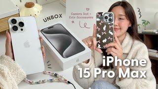 ccUnbox iPhone 15 Pro Max + Accessories  ลองเทสกล้องชัดๆ สุดท้ายก็ไม่ใช่สีพาสเทล Peanut Butter