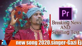 Breaking News template And scrolling text with Adobe Premiere Pro 2020