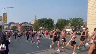 Runners climb Brady Street Hill during the 50th Quad City Times Bix 7