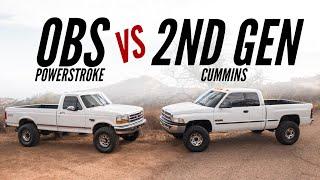 OBS Powerstroke Ford vs 2nd Gen Cummins Dodge Ram  What’s REALLY Better?