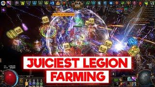 JUICIEST LEGION ETERNAL CONFLICT FARMING IN TIER 17 MAPS - POE NECROPOLIS 3.24