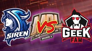 MDL Indonesia S3  SIREN VS GEEK FAM Jr.