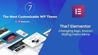 The7 Elementor Theme Tutorial #3 How to Change Header Elements