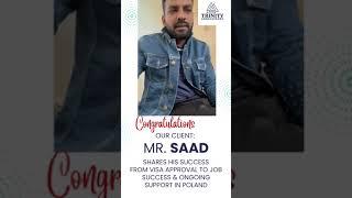 From Visa Approval to New Career Saads Journey to Success in Poland   Heartfelt Testimonial