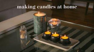 making candles at home