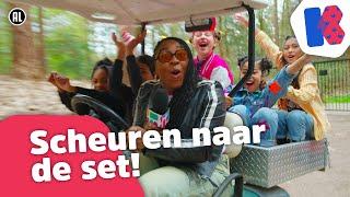 FEEST op set met Raïsha als DJ en 500 KINDEREN in het publiek BACKSTAGE bij de clip van VRIJHEID