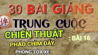 Bài 16  Chiến thuật pháo chìm đáy phong tỏa xe đối thủ - 30 bài giảng trung cuộc cờ tướng