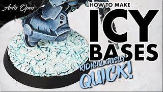 How to paint Icy Tundra Bases - 3 STEP TECHNIQUE