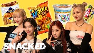 aespa Break Down Their Favorite Snacks  Snacked