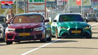 Sportscars leaving German Car Show - M3 G-Power 750HP 2.5 Octavia RS BRABUS 800 1M Coupe RS7..
