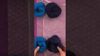 Divide Wool Fibers in Half to Allocate for Sides 1 and 2 of Your Wet Felted Vessel Layout