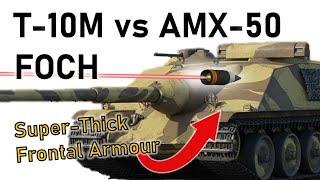 THE MOST HEAVILY ARMOURED TANK DESTROYER  T-10M vs AMX-50 Foch  Armour Penetration Simulation