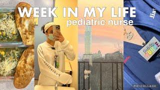 Week in my Life as a Pediatric Nurse In New York City  meal prep 5 shifts podcast