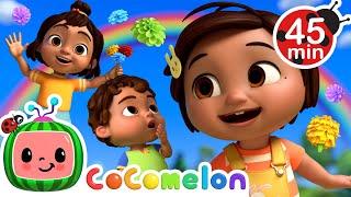 Learn Colors in Spanish with Nina + More Ninas Familia  CoComelon Nursery Rhymes & Kids Songs