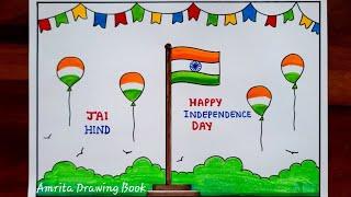 Independence Day Drawing idea Happy Independence Day Poster drawing 15 August Special Drawing idea