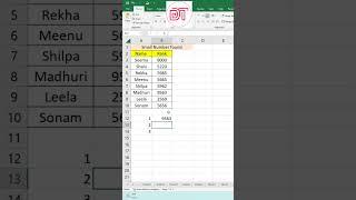 Excel formula for job interview #shorts #youtubeshorts