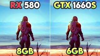 RX 580 vs GTX 1660 Super - Tested in 2024