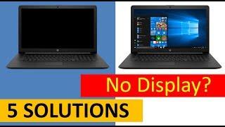 5 SOLUTIONS - laptop on but no display hp  hp laptop elitebook black screen fix 