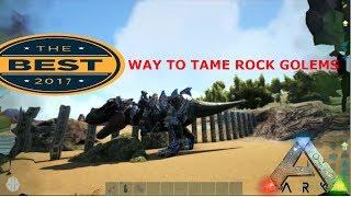 Ark HOW TO TAME A Rockgolem W TEK deleted