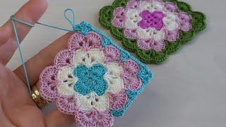 Tığ işi kolay örgü motif anlatımı crochet knitting