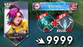 SAVAGE This NEW IXIA BEST BUILD and EMBLEM 2024 totally 100% Brutal Damage - MLBB