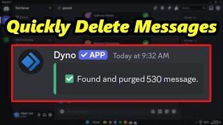 How To Clear Messages With Dyno Bot QUICKLY