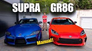 Toyota Supra Manual vs GR86 Manual Worth 2X The Price?