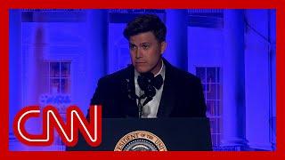 Watch Colin Jost roast Biden Trump and others at White House Correspondents’ Dinner