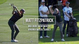 Matt Fitzpatrick Golf Swing Mid-Irons FO & DTL BMW PGA Wentworth Sept 2019.