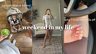 weekend vlog hanging with my mom friend why I took my nails off work event