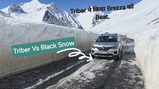 Triber on Black Ice in Ladakh . Triber ने Ladakh में हार नहीं मानी 