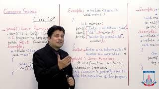 Class 10 - Computer Studies - Chapter 2 - Lecture 2 - Scanf & getch Input - Allied Schools