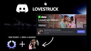 DİSCORD • LOVESTRUCK Görevi • SIMS 4 Oynamadan Tamamlama • YENİ ROZET + AVATAR DEKORASYONU