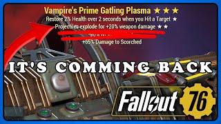 Fallout 76 PTS Energy Explosive Weapons are Comming Back Soon. PTS New Update.