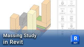 Autodesk Revit - Massing study in minutes