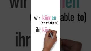 Mastering German Modal Verbs können to be able to  Learn German Shorts  #germangrammar