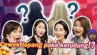 Cantik Banget Cewek Jepang cobain pake kerudung