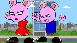 Peppa And George Destroys The Buildings and Gets Grounded