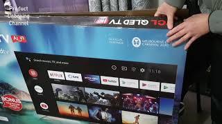 TCL C715 55 4K QLED Android Smart TV First Look  Product Unboxing