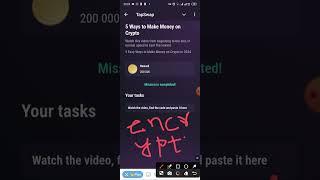 200K coins in Tapswap cinema for video 5 ways to make money on Crypto Tapswap YT Code 06 july